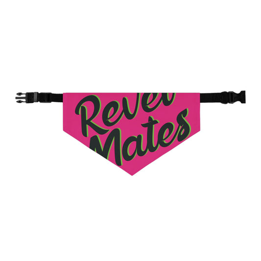 Pet Bandana Collar | Fuchsia & Black RevelMates Design