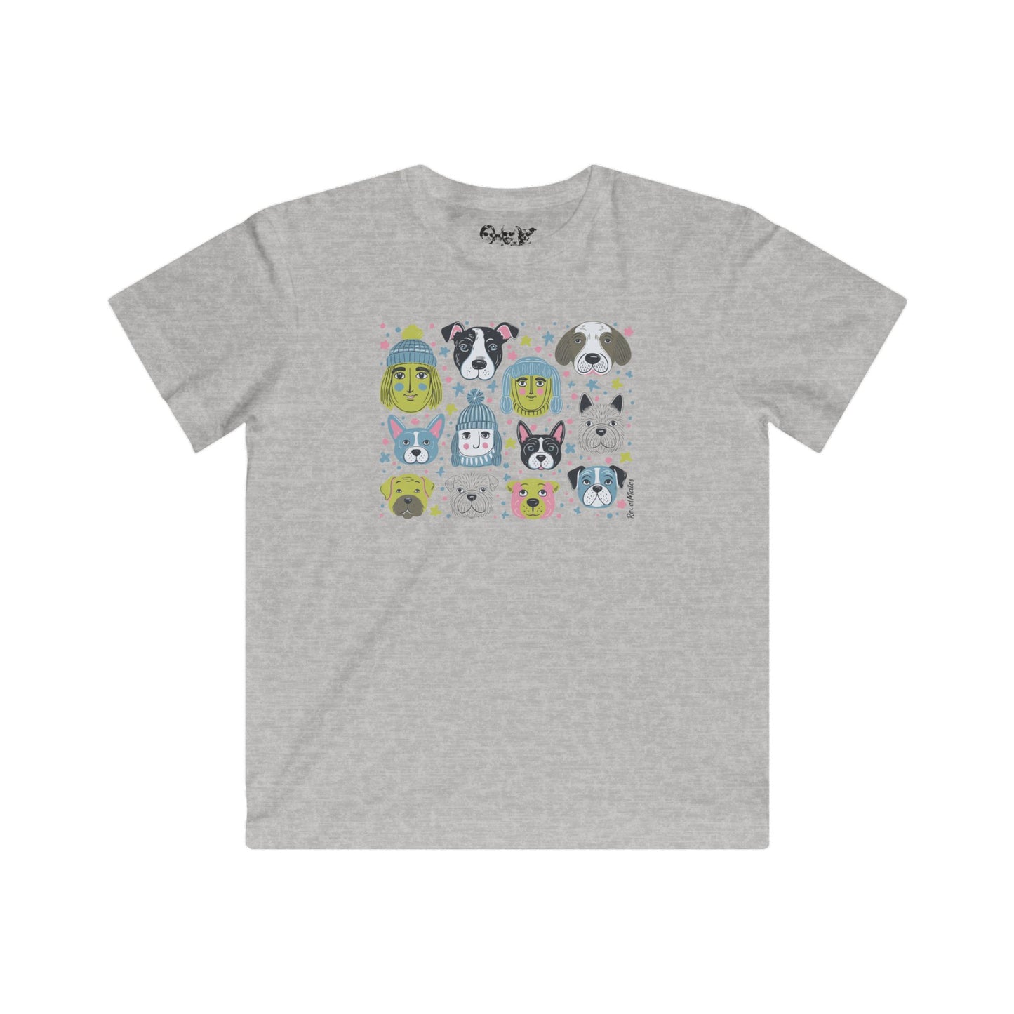 Youth Unisex Lightweight Fine Jersey T-Shirt | Winter Doggies Design| 6 colors