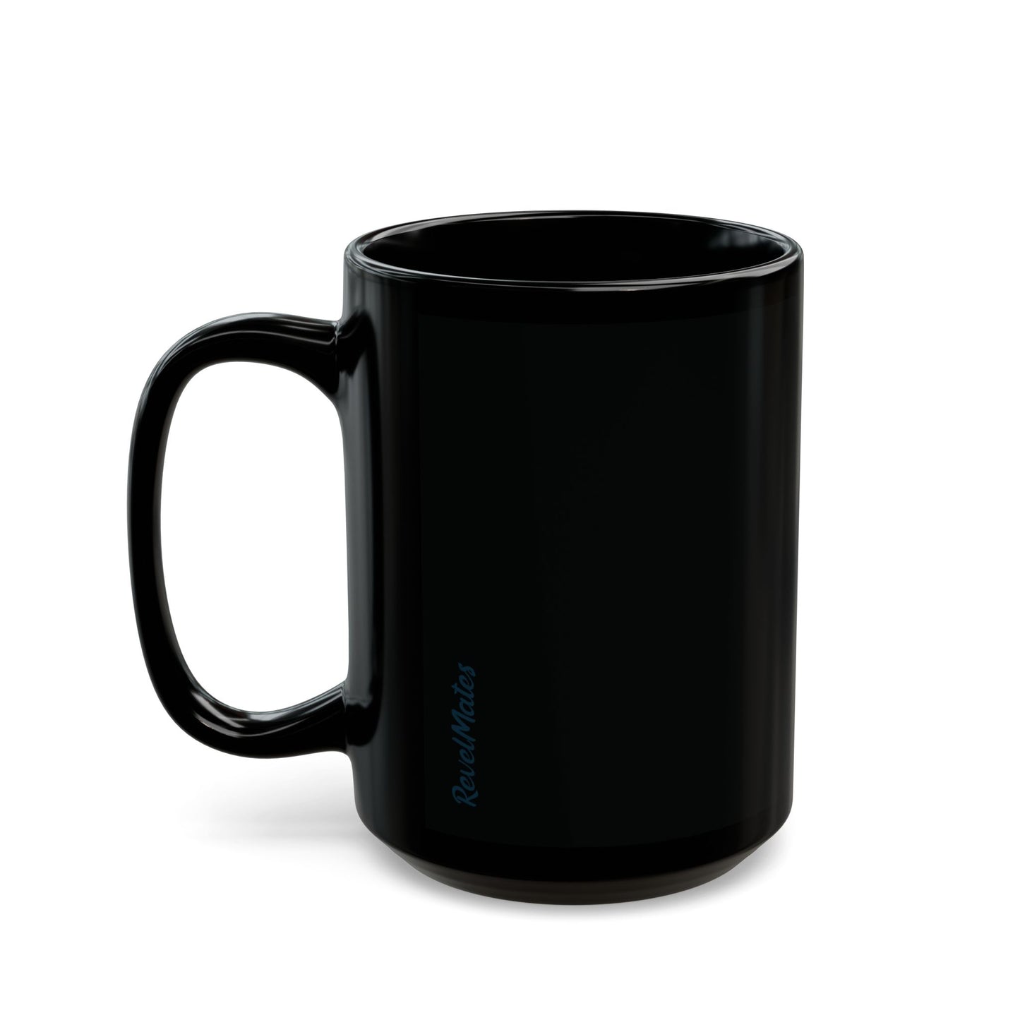 Total Black Ceramic Mug (11oz, 15oz) | Ginger Cookie Mates Design | 2 sizes