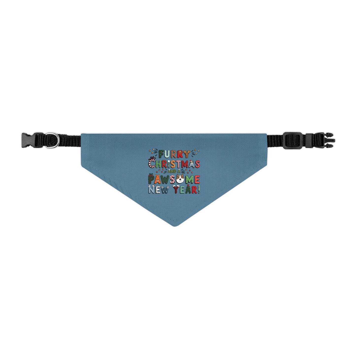 Pet Bandana Collar | Furry Christmas Design | 8 colors