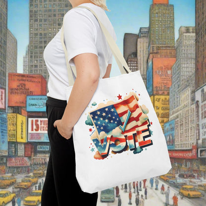 Tote Bag | All Over Print Bag | VOTE Watercolor Design | US Elections | 2 colors