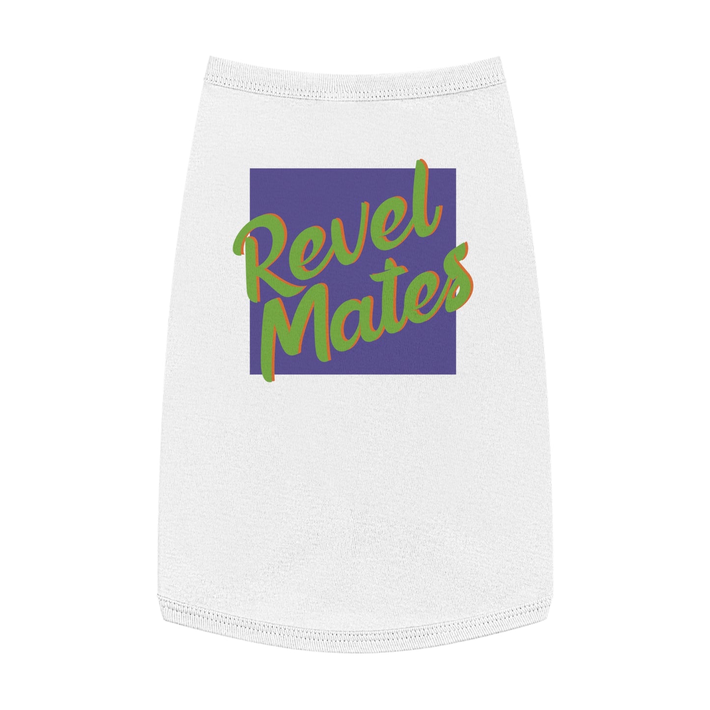 Pet T-Shirt | Lavender & Lime RevelMates Square Design | 4 colors