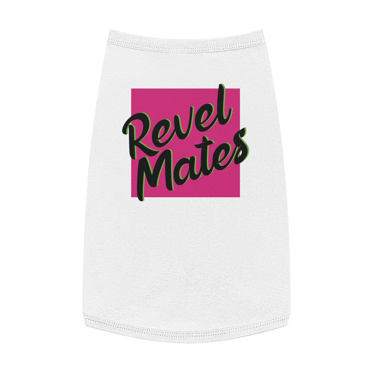 Pet T-Shirt | Fuchsia & Black RevelMates Square Design | 4 colors