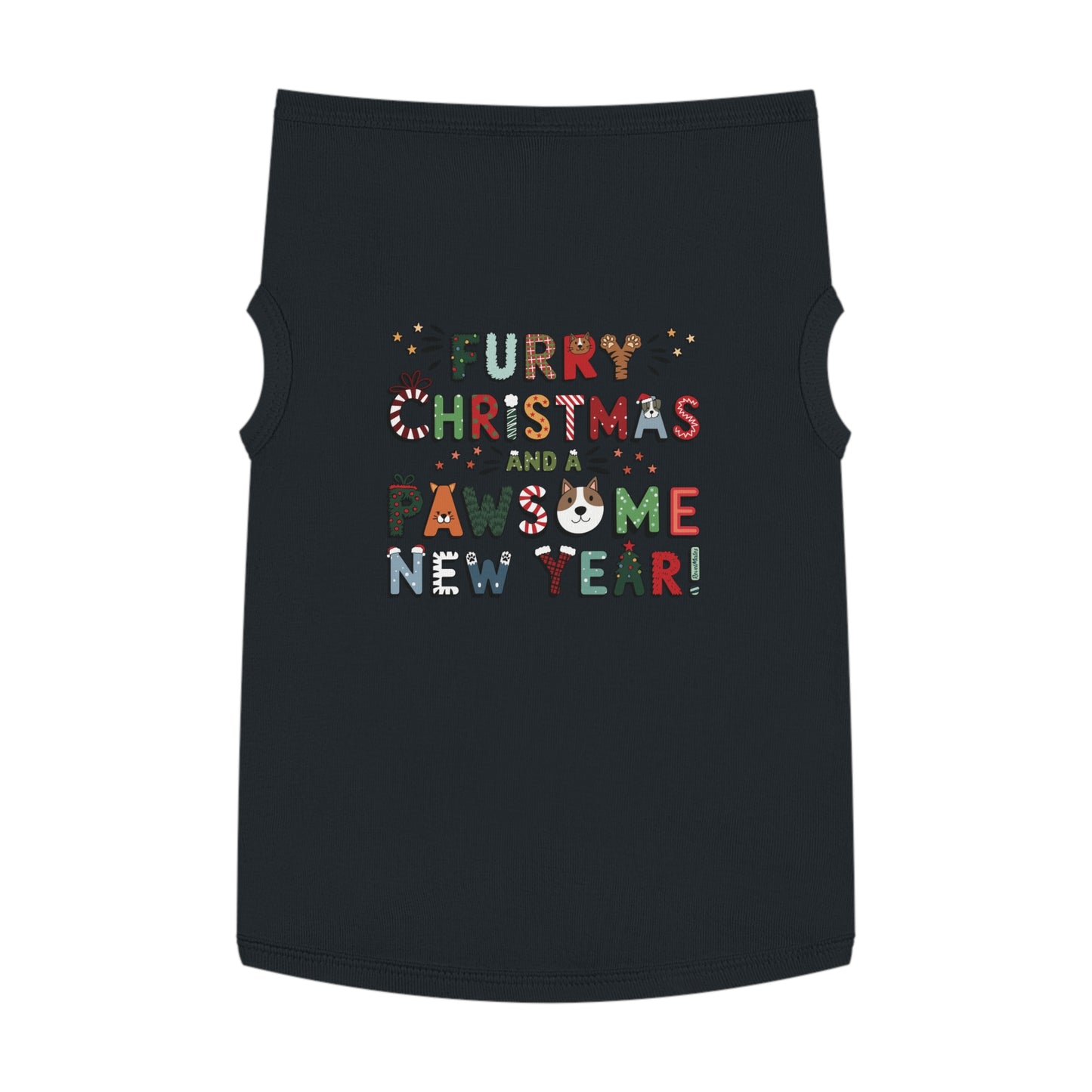 Pet T-Shirt | Furry Christmas Design | 4 colors