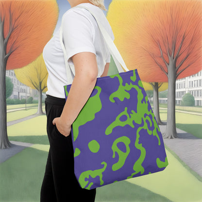 Tote Bag | All Over Print Bag | Camouflage Lavender & Lime Design