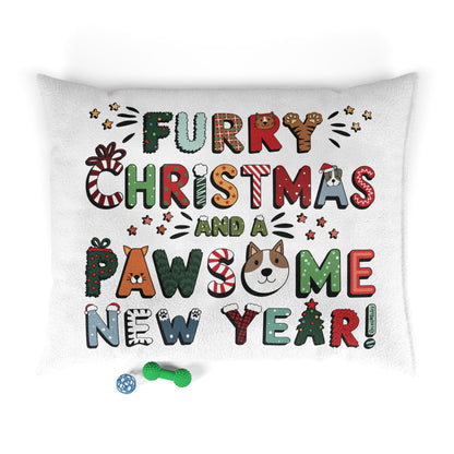 Pet Bed | for Dogs, Cats and all beloved Pets | Furry Christmas Design | 8 colors