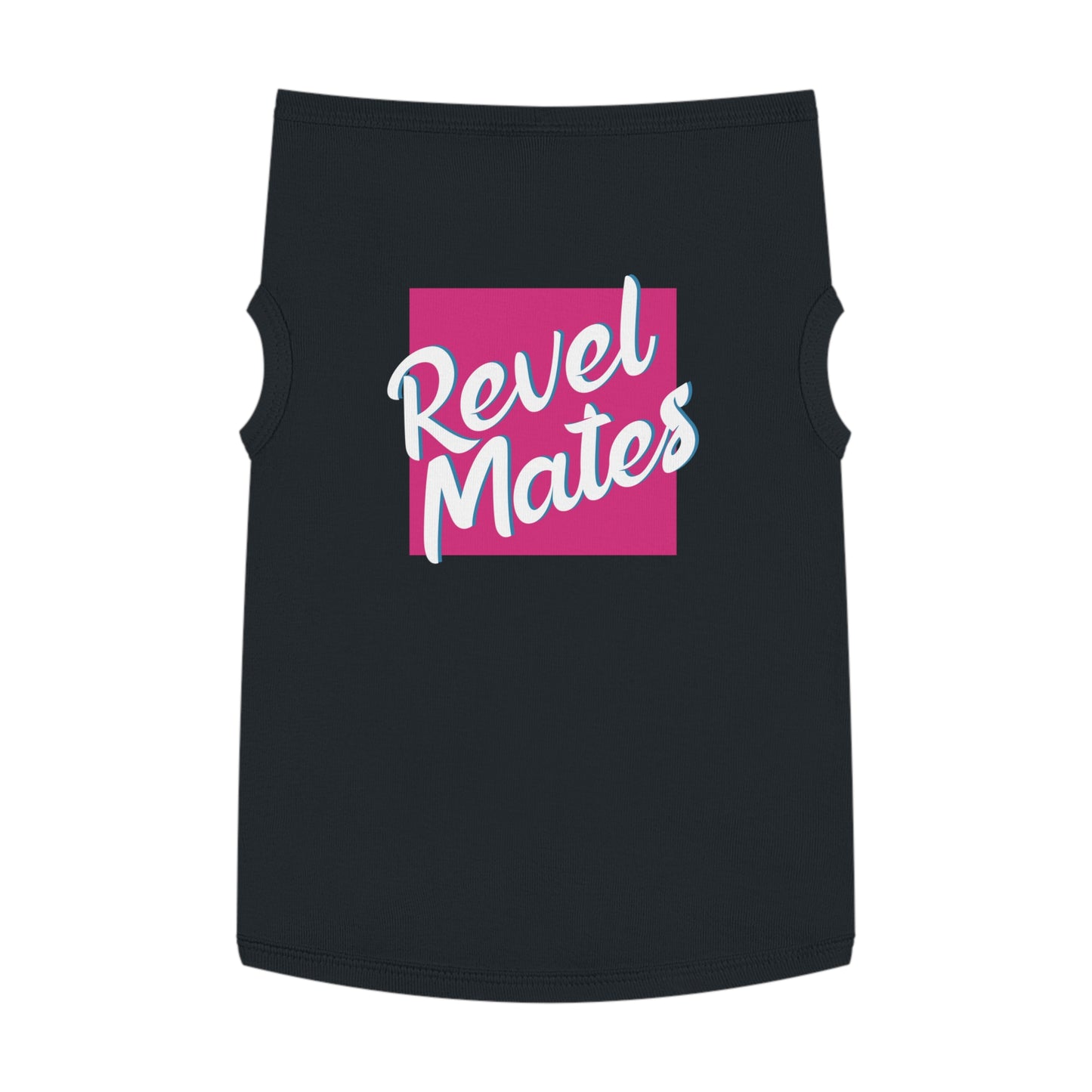 Pet T-Shirt | Fuchsia & White RevelMates Square Design | 4 colors