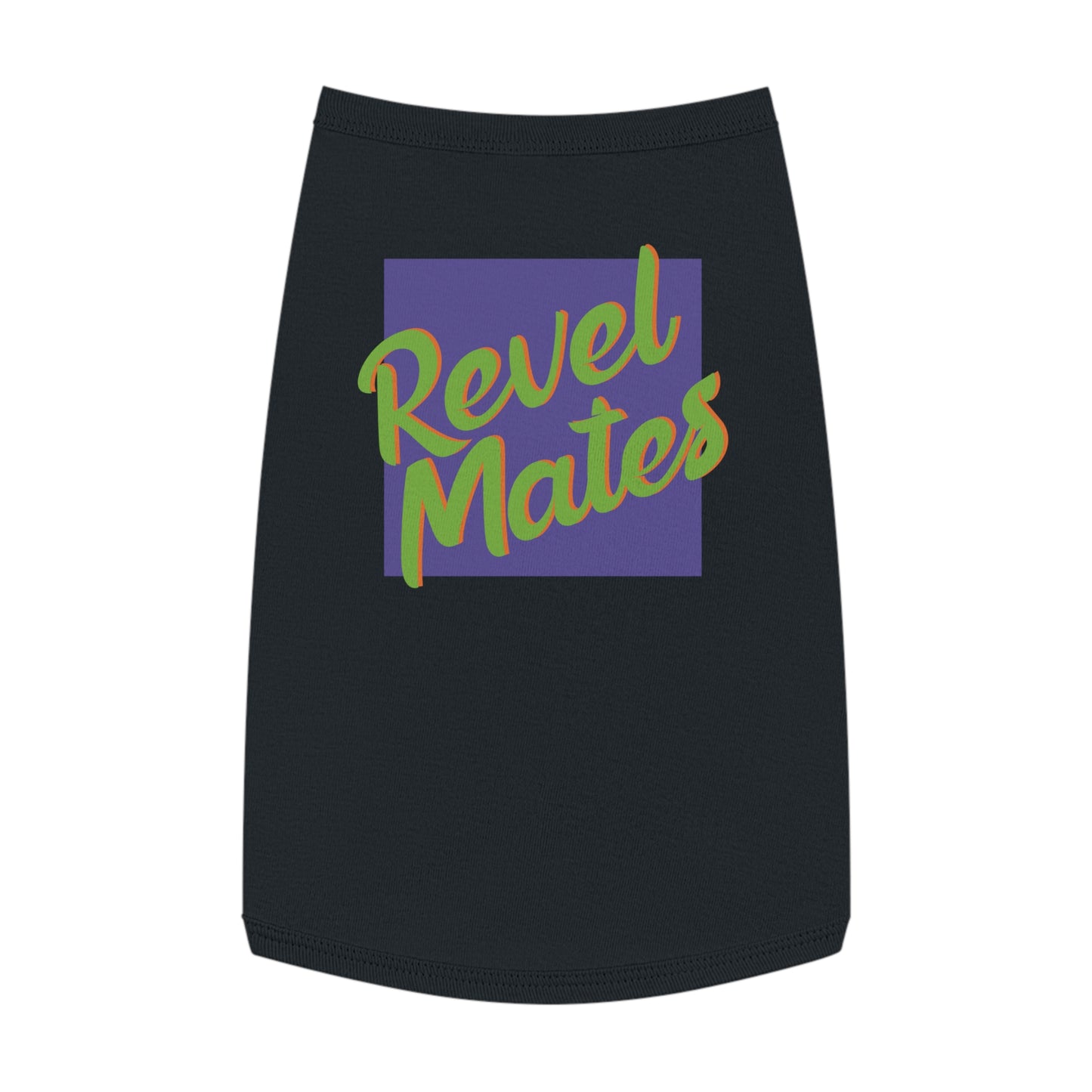 Pet T-Shirt | Lavender & Lime RevelMates Square Design | 4 colors