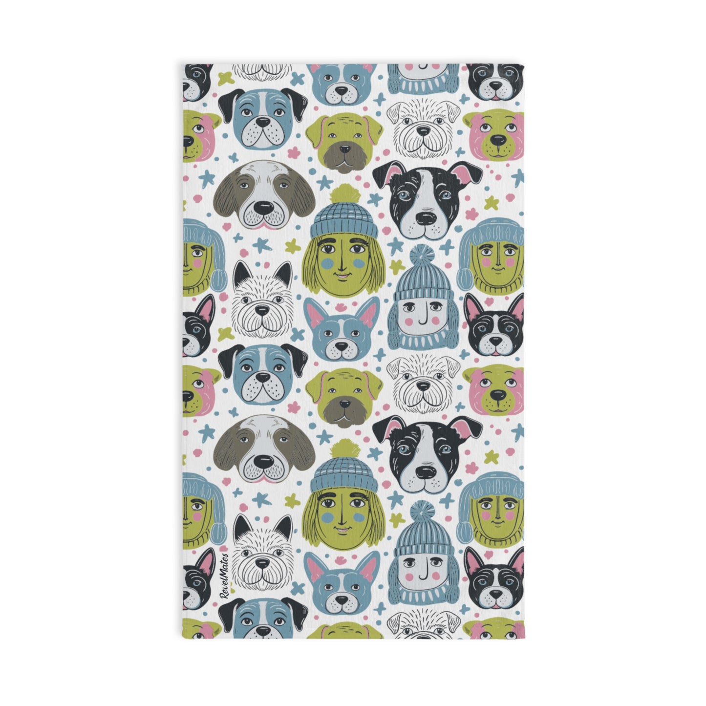 Hand Towel | Winter Doggies Design