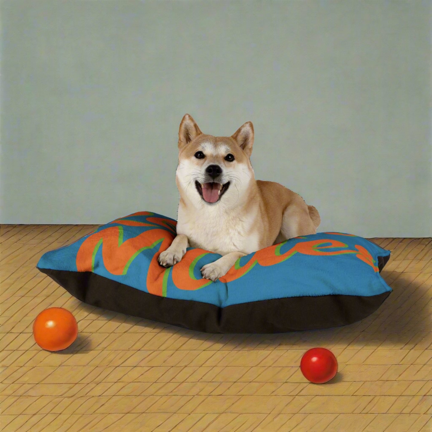 Pet Bed | for Dogs, Cats and all beloved Pets | Blue & Orange RevelMates Design