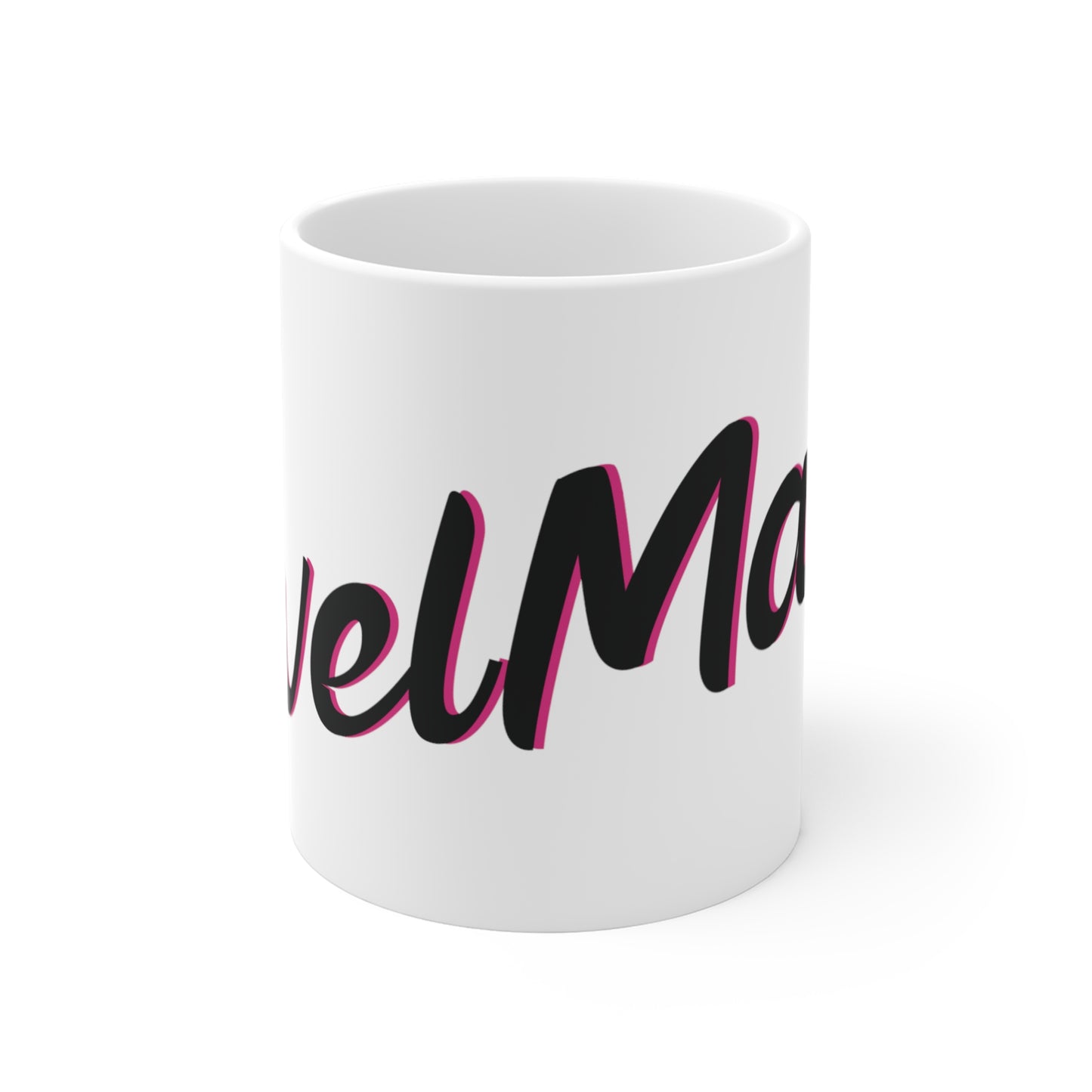 Ceramic Mug 11oz (330 ml) | White & Black RevelMates Design