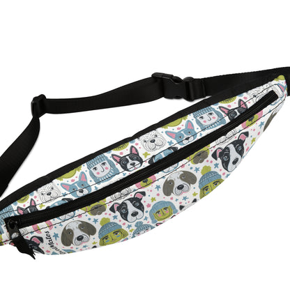 Unisex Fanny Pack | Waist Pack | Hip Pack | Hip Bag | Hips Bag | Waist Bag | Winter Doggies Design