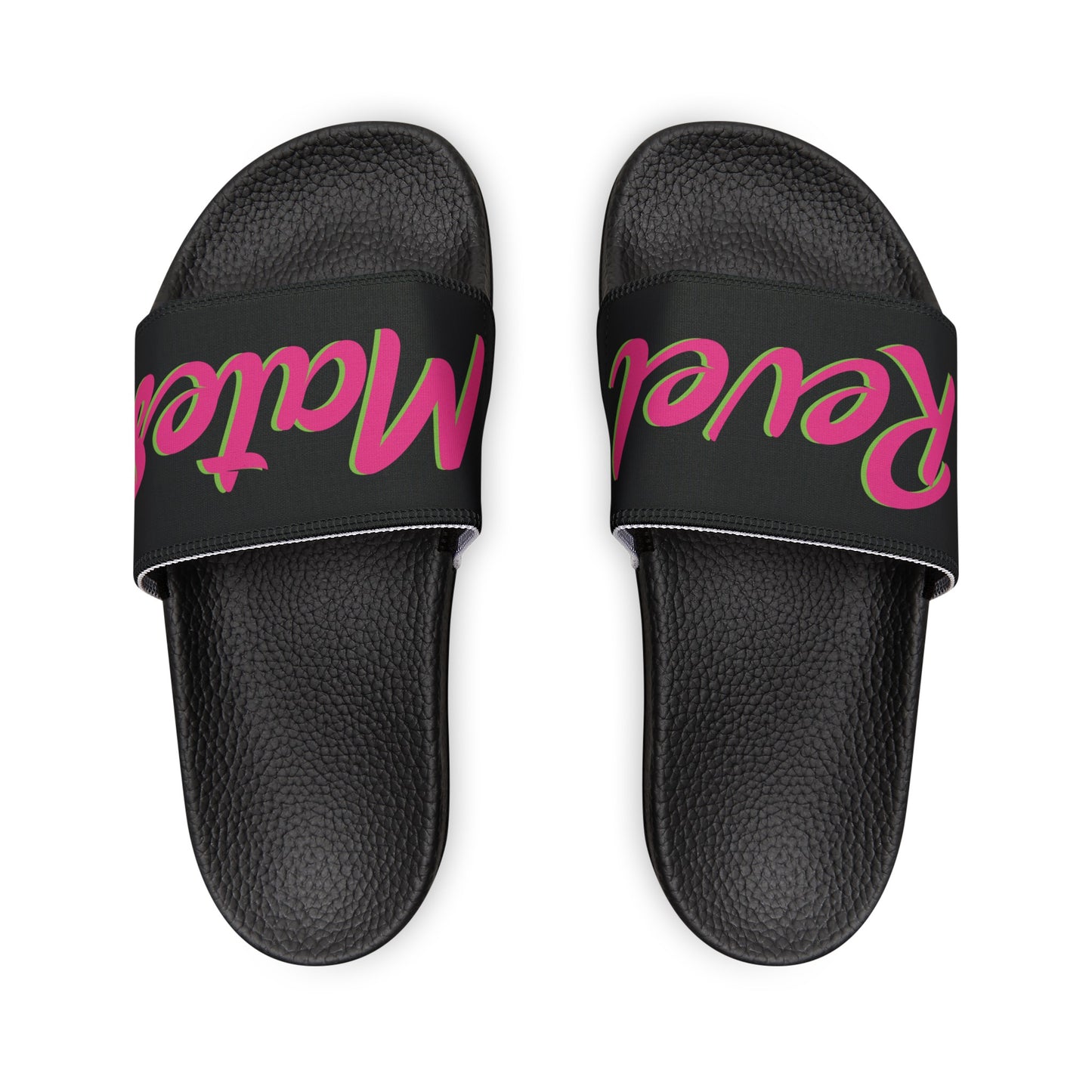 Men's Removable Strap Sandals | Black & Fuchsia RevelMates Design | 2 colors