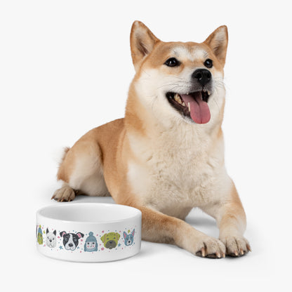 Pet Bowl 16oz (473ml) | Winter Doggies Design