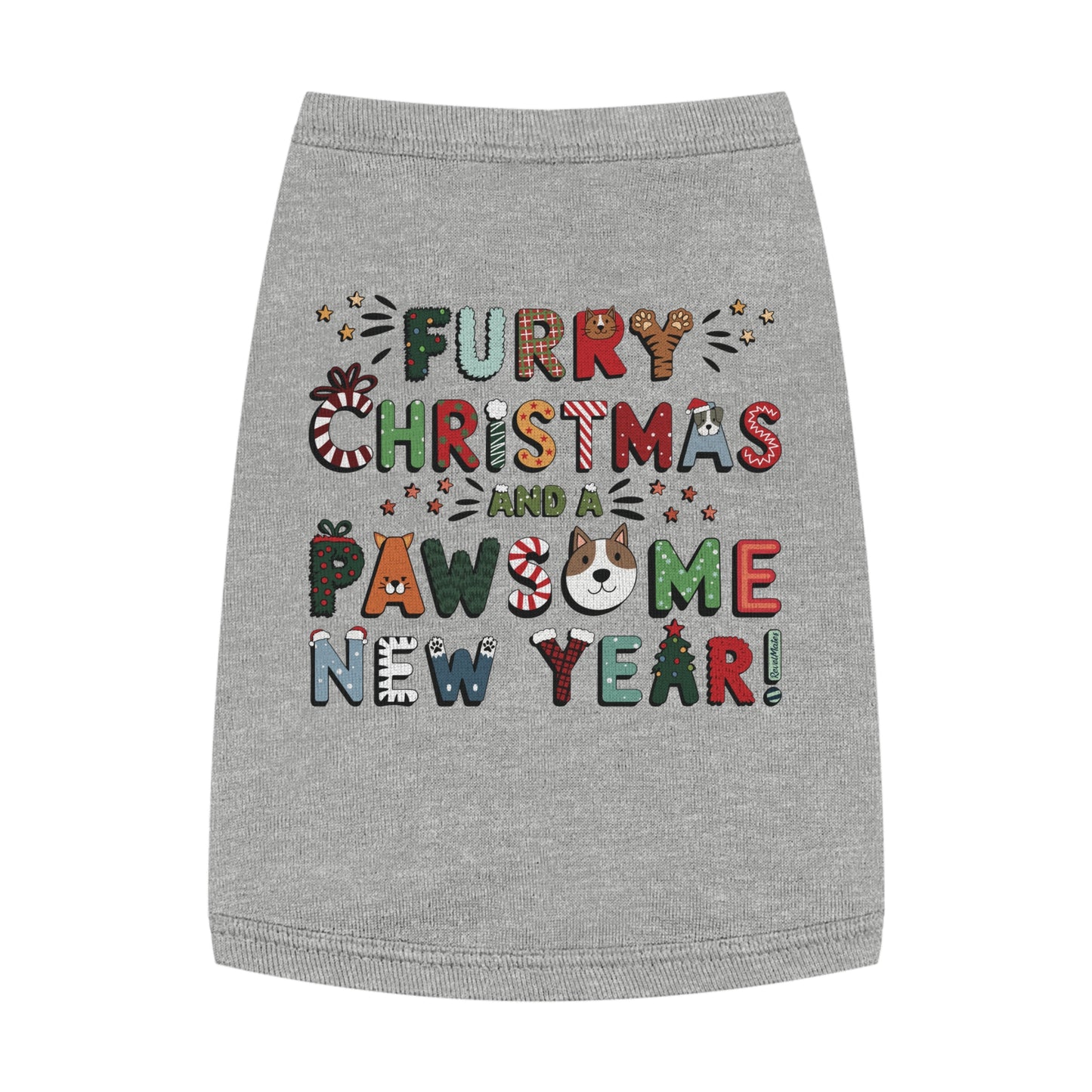 Pet T-Shirt | Furry Christmas Design | 4 colors