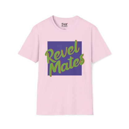 Unisex Softstyle T-Shirt | Lavender & Lime RevelMates Square Design | 4 colors