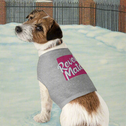 Pet T-Shirt | Fuchsia & White RevelMates Square Design | 4 colors