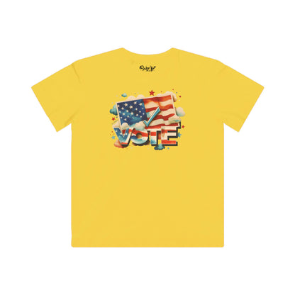 Unisex Kids Lightweight Fine Jersey T-Shirt | VOTE Watercolor Design | US Elections | 13 colors