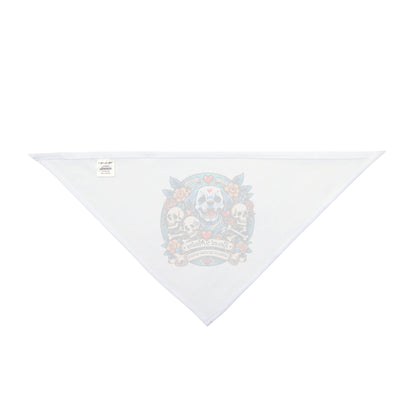 Pet Bandana | Dog Skull Tattoo Design | 2 colors