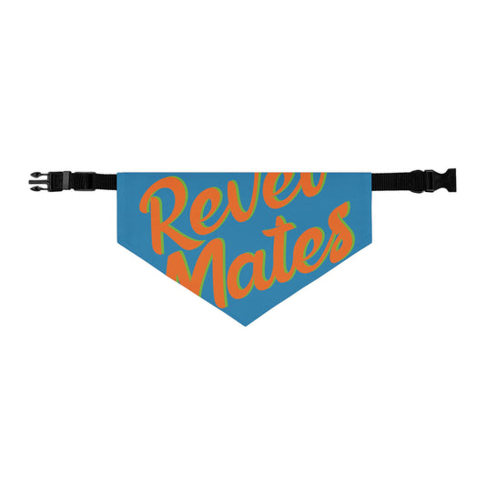 Pet Bandana Collar | Blue & Orange RevelMates Design