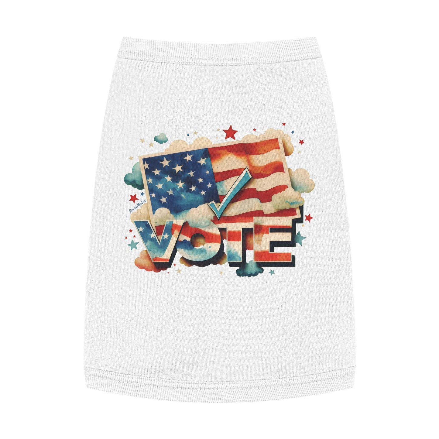 Pet T-Shirt | VOTE Watercolor Design | US Elections | 4 colors