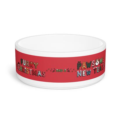 Pet Bowl 16oz (473ml) | Furry Christmas Design | 8 colors