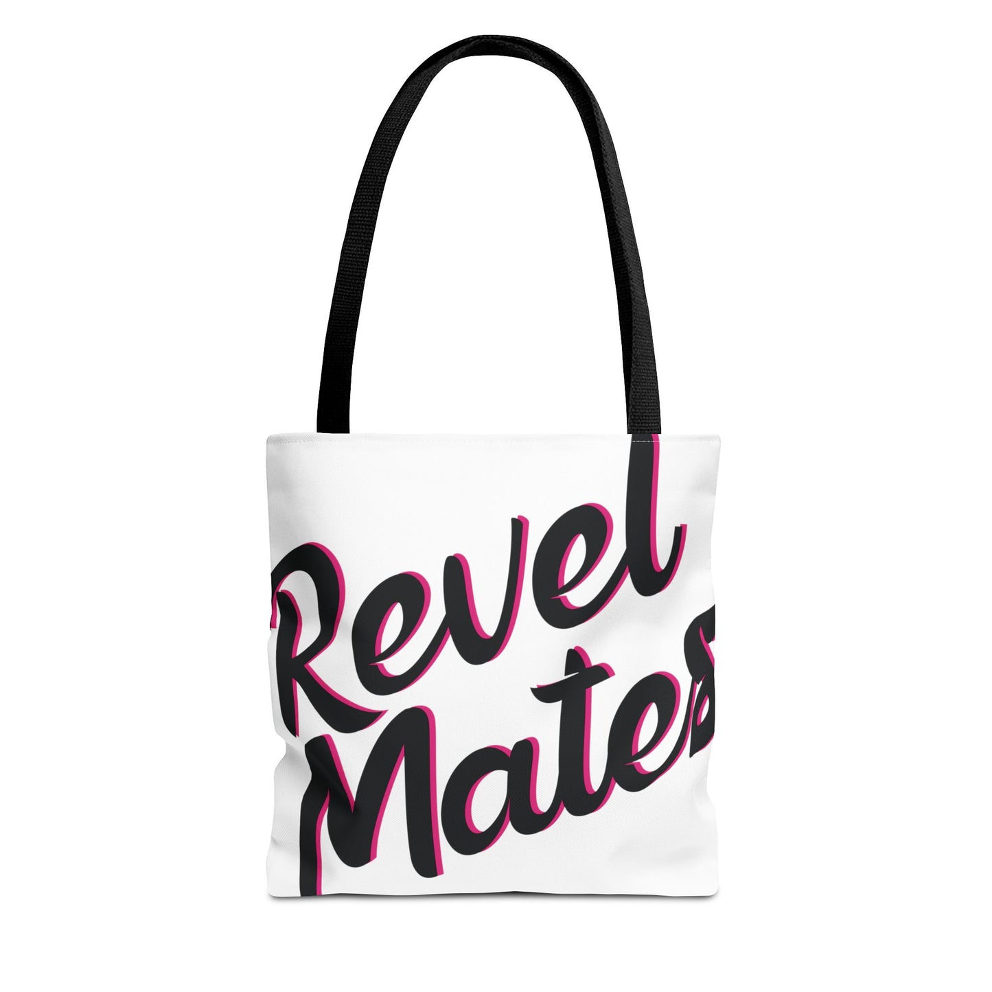 Tote Bag | All Over Print Bag | White & Black RevelMates Design