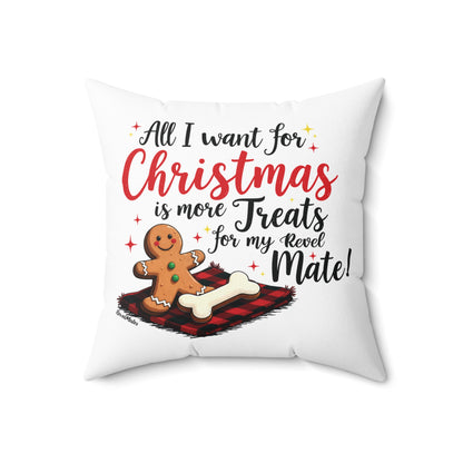 Spun Polyester Square Pillow | Ginger Cookie Mates Design | 4 sizes