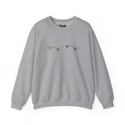 Unisex Heavy Blend Crewneck Sweatshirt | Christmas Lights Design | 8 colors