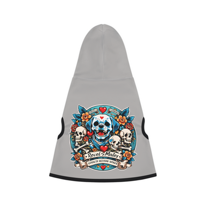 Pet Hoodie | for Dogs and Cats | Dog Skull Tattoo Design | 4 colors