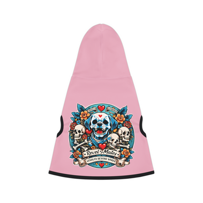 Pet Hoodie | for Dogs and Cats | Dog Skull Tattoo Design | 4 colors