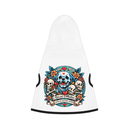 Pet Hoodie | for Dogs and Cats | Dog Skull Tattoo Design | 4 colors