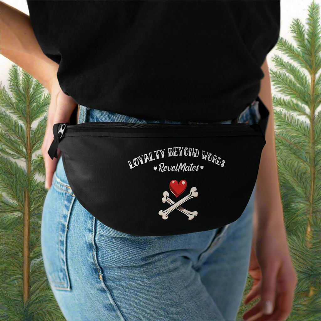 Unisex Fanny Pack | Waist Pack | Hip Pack | Hip Bag | Hips Bag | Waist Bag | Skull Tattoo Design | 4 colors