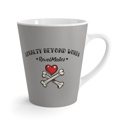 Latte Mug 12oz (350 ml) | Dog Skull Tattoo Design | 4 colors