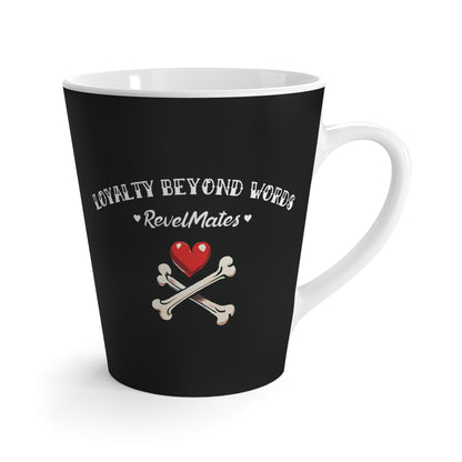 Latte Mug 12oz (350 ml) | Dog Skull Tattoo Design | 4 colors